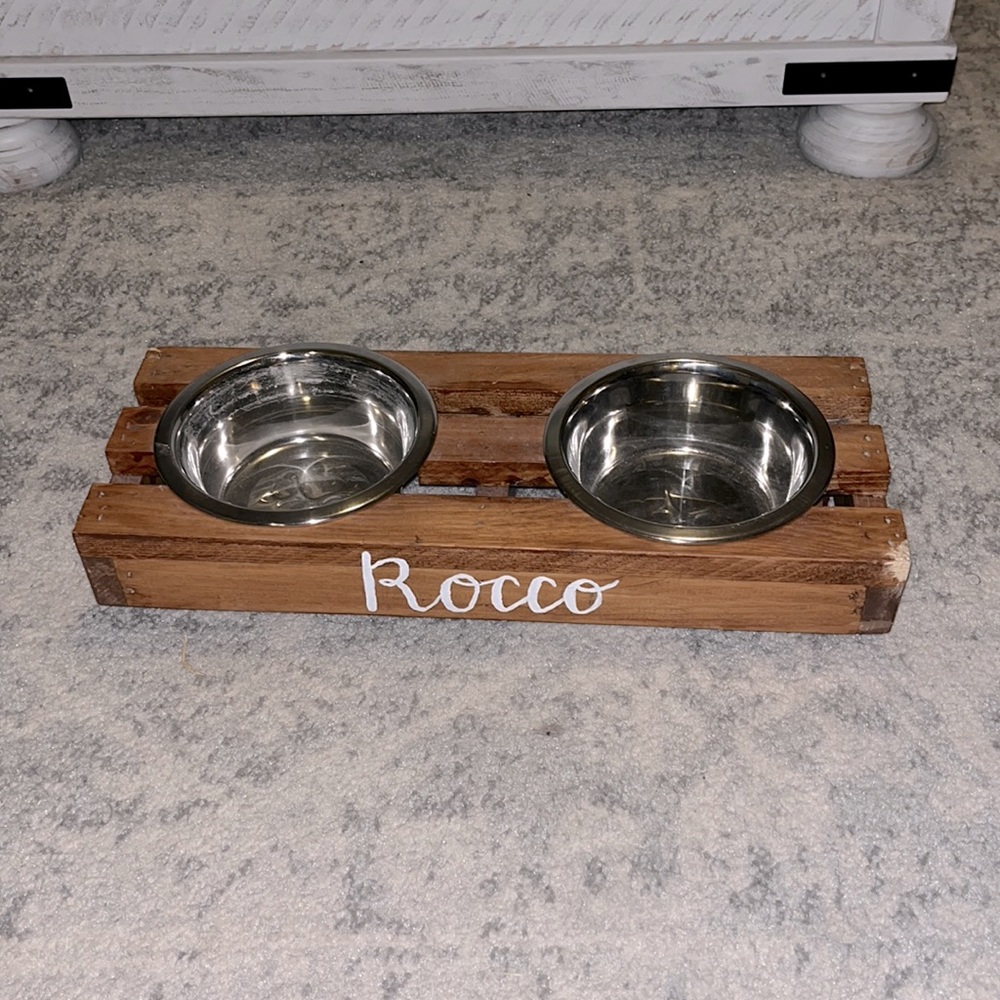 Dog Food & Water Bowl